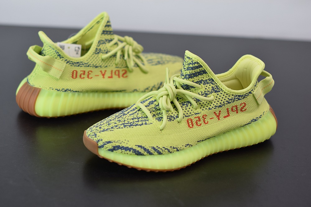 Yeezy Boost 350V2 黄斑马麦当劳配色 椰子运动跑鞋 官方货号: FB37572