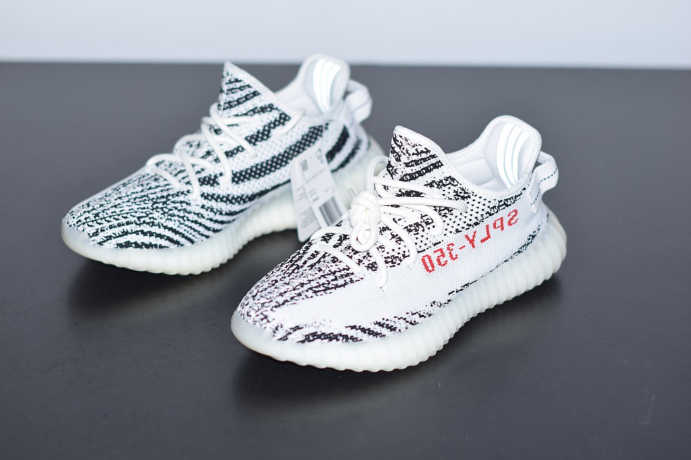 Yeezy Boost 350V2白斑马zebra 椰子运动跑鞋 货号:CP9654