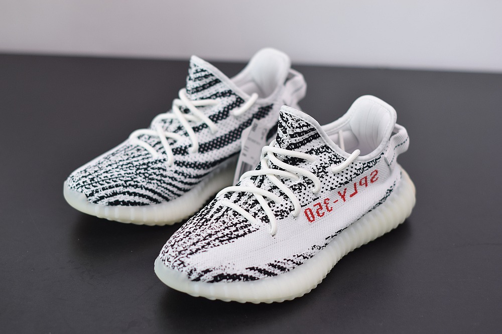 Yeezy Boost 350V2白斑马zebra 椰子运动跑鞋 货号:CP9654