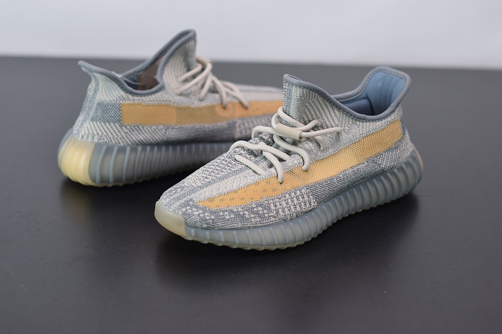 Yeezy Boost 350V2灰蓝 蓝精灵 lsrafil椰子运动跑鞋 官方货号:FZ5421