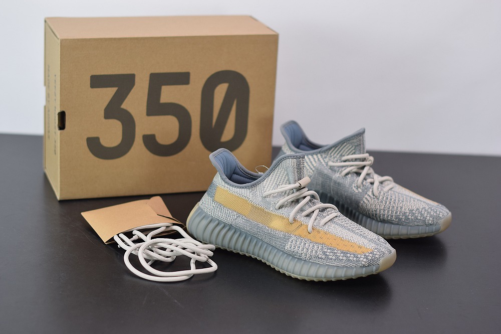 Yeezy Boost 350V2灰蓝 蓝精灵 lsrafil椰子运动跑鞋 官方货号:FZ5421