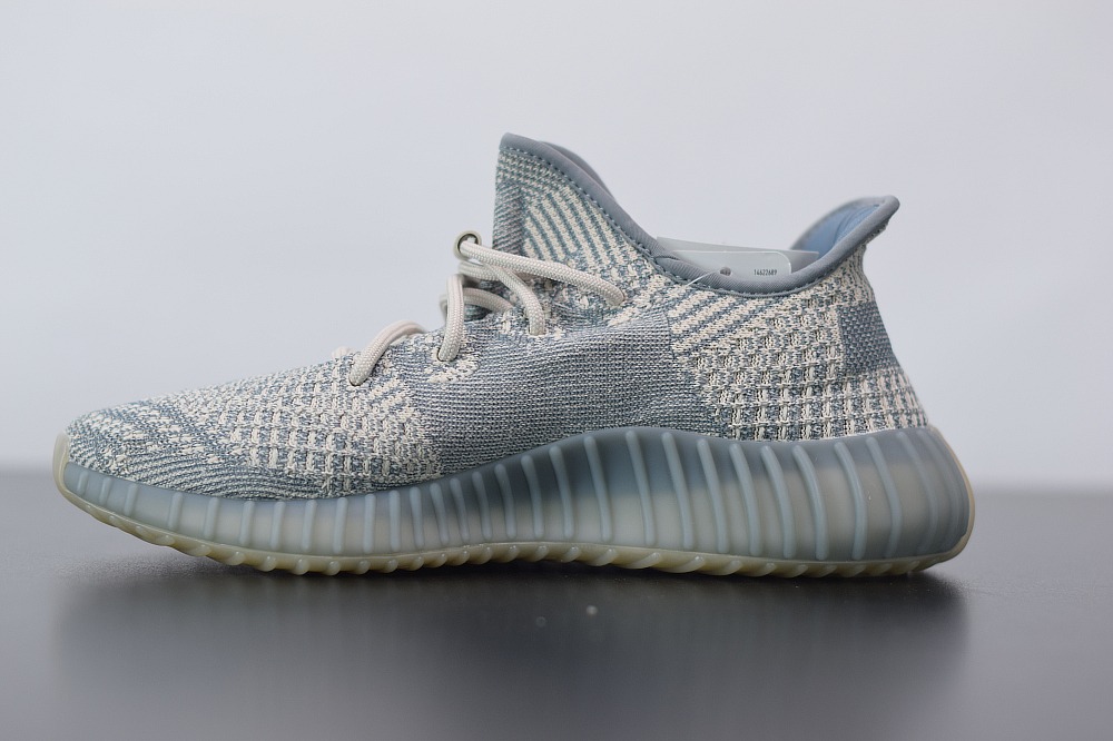 Yeezy Boost 350V2灰蓝 蓝精灵 lsrafil椰子运动跑鞋 官方货号:FZ5421
