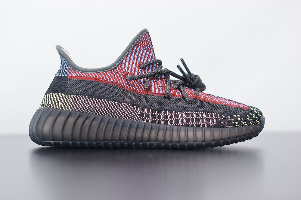 Yeezy Boost 350V2 黑彩虹天使 yechei椰子运动跑鞋 官方货号:FW5190