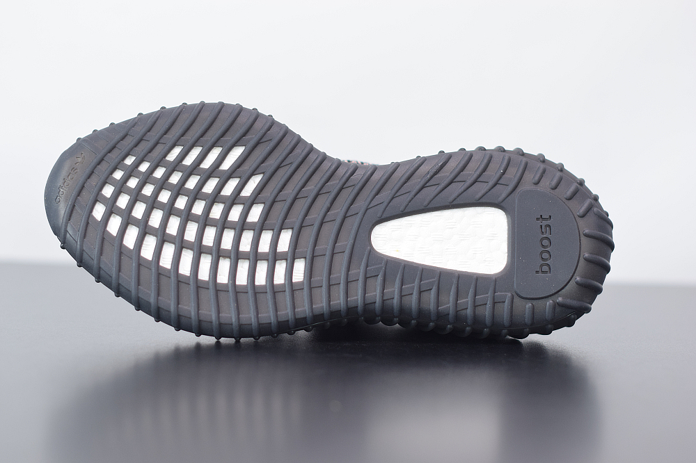 Yeezy Boost 350V2 黑彩虹天使 yechei椰子运动跑鞋 官方货号:FW5190
