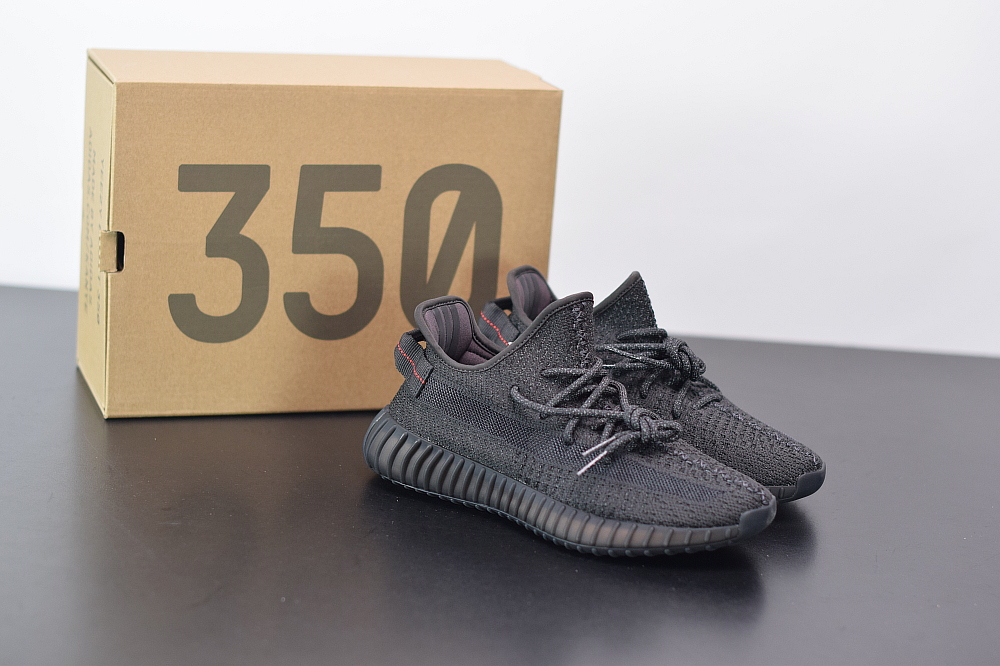 Yeezy Boost 350V2黑满天星椰子运动跑鞋 官方货号:FU9007