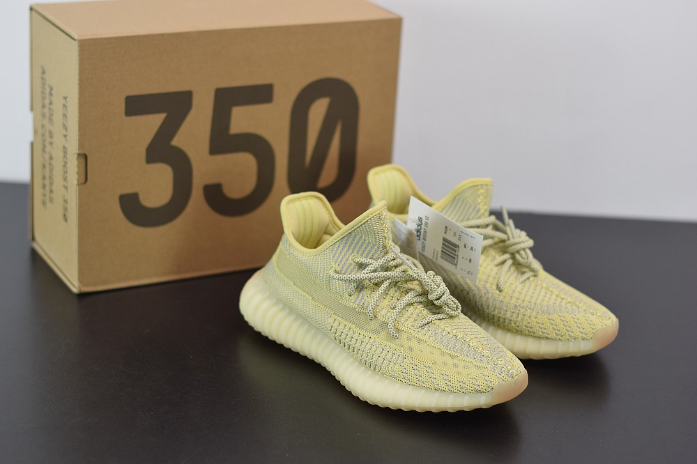 Yeezy Boost 350V2脏黄天使椰子运动跑鞋 货号FV3250