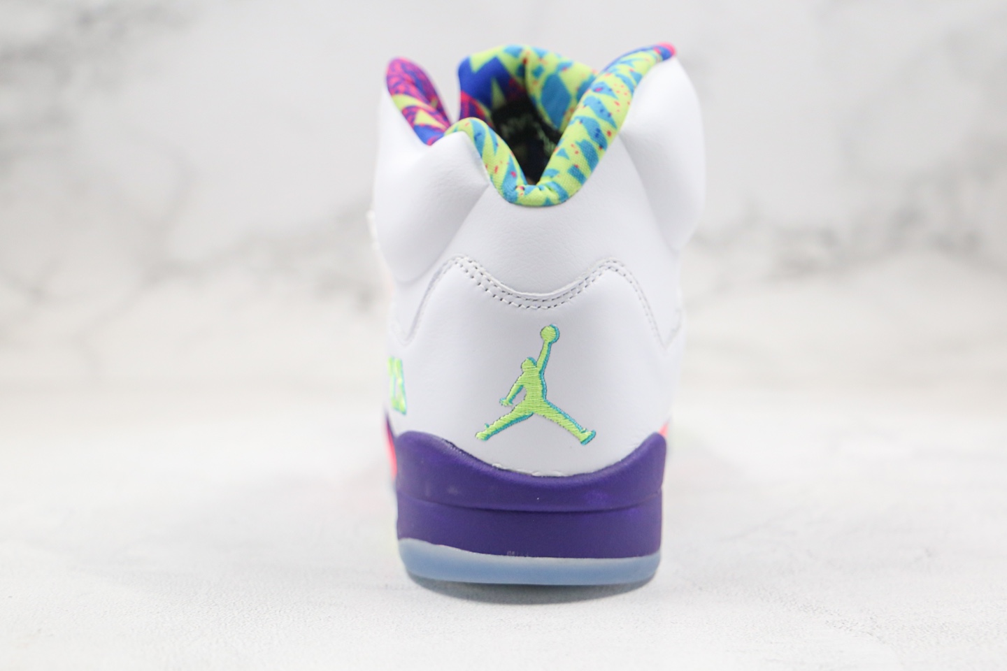 420 公司级 乔丹 AJ5 白紫绿色 Air Jordan 5 “Alternate Bel-Air”新鲜王子DB3335-100 ize ：40-47.5（带半码）