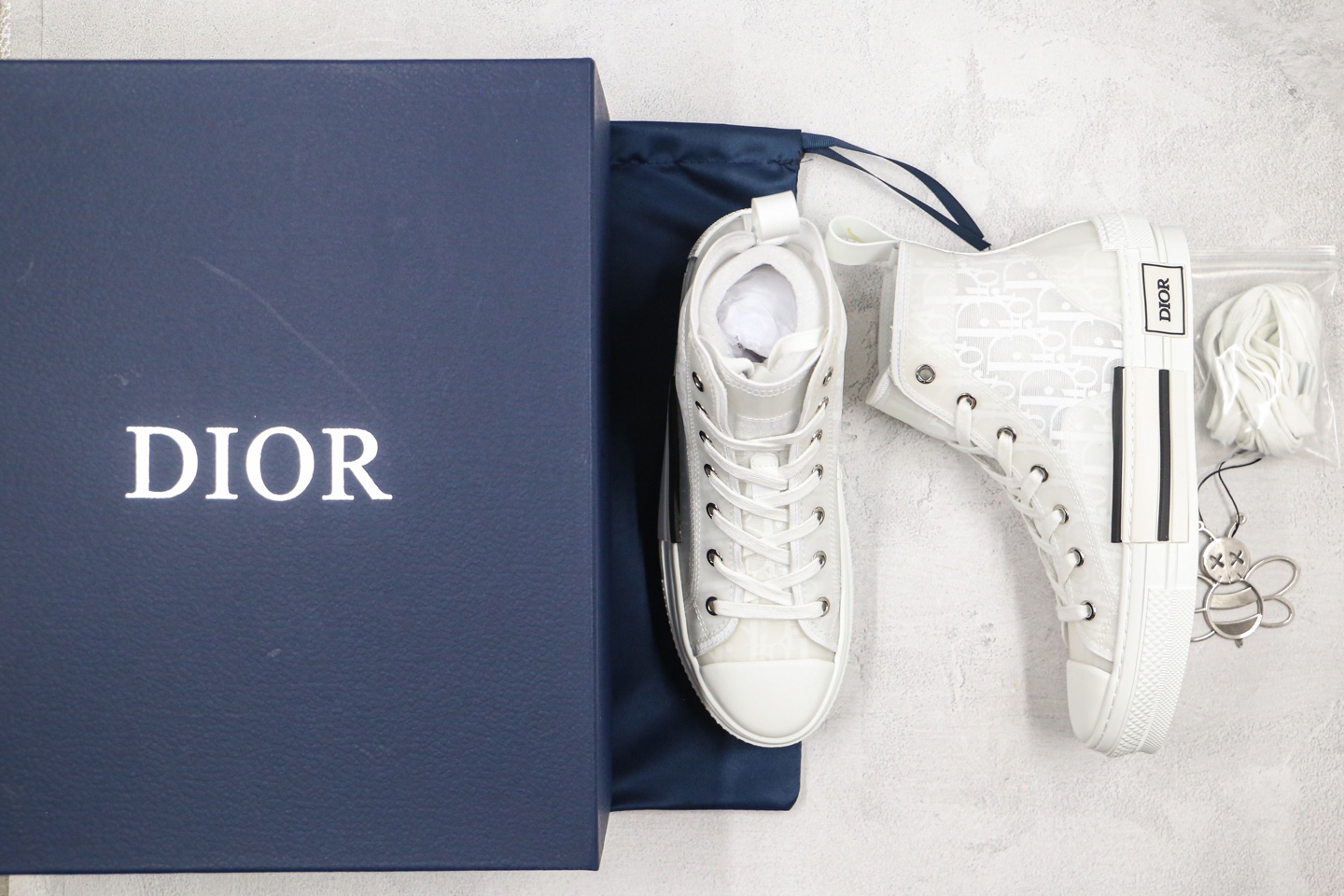 490 纯原芯片  Dior B23 Oblique High Top Sneakers 迪奥“CD重影”全套原装配件