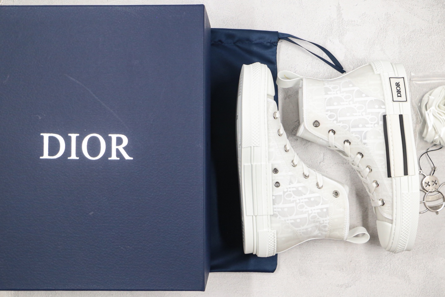 490 纯原芯片  Dior B23 Oblique High Top Sneakers 迪奥“CD重影”全套原装配件