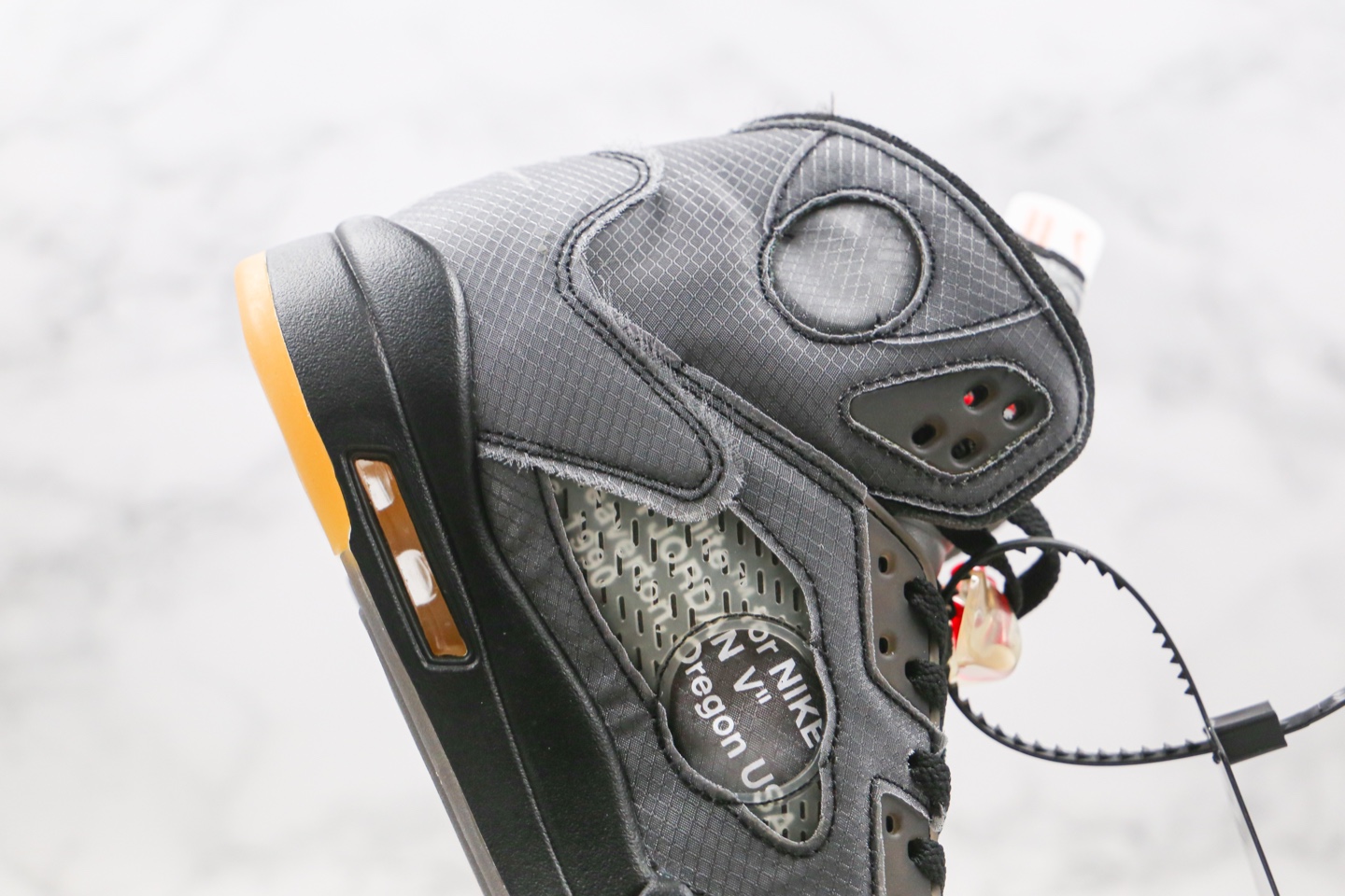 520 OG 纯原版本乔丹AJ5 蝉翼 灰黄色 OW联名 OFF-White x Air Jordan 5 Retro SP OW联名CT8480-001