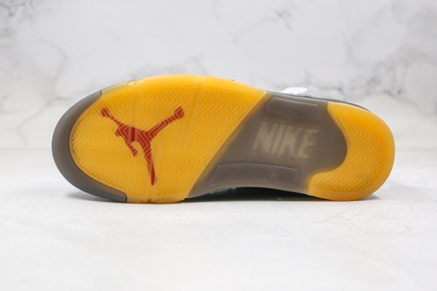 520 OG 纯原版本乔丹AJ5 蝉翼 灰黄色 OW联名 OFF-White x Air Jordan 5 Retro SP OW联名CT8480-001