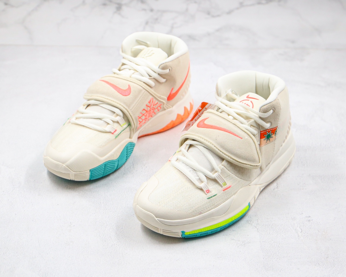 270 公司级 欧文六代6代 米白色 涂鸦 N7 Nike Kyrie 6 N7实战篮球鞋CD5031-101