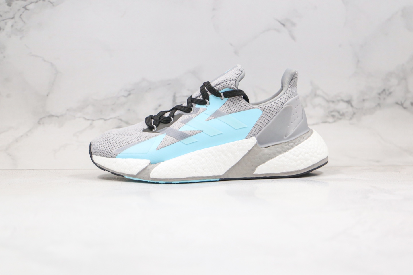 250 公司级 阿迪 真爆 X9000L4  爆米花跑鞋 Adidas  Boost FW8405  灰蓝色