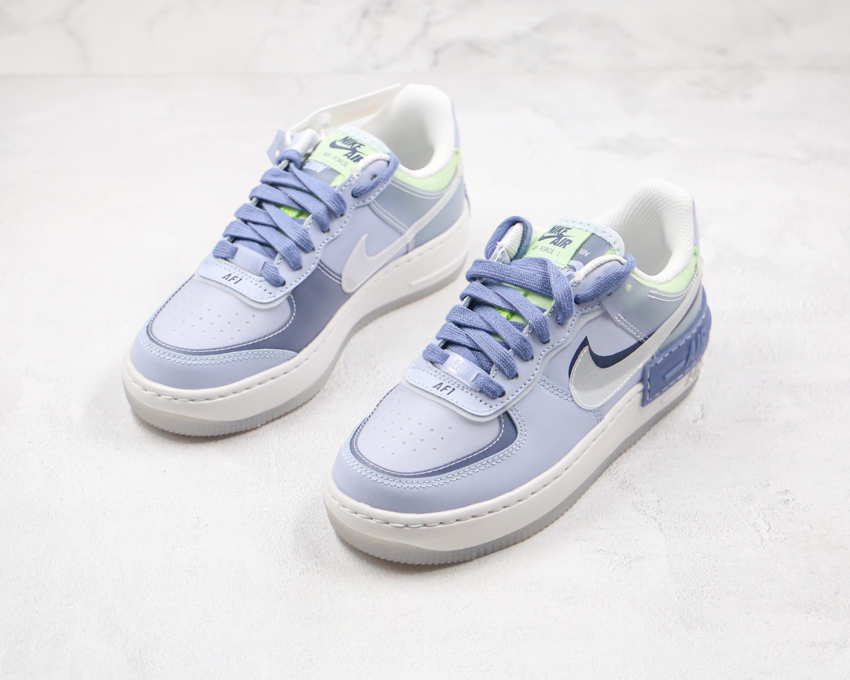 230 公司级 马卡龙 蓝紫色 射频 Wmns Air Force 1 Shadow SE'World Indigo' 马卡龙深蓝射频低帮空军一号CK6561-001