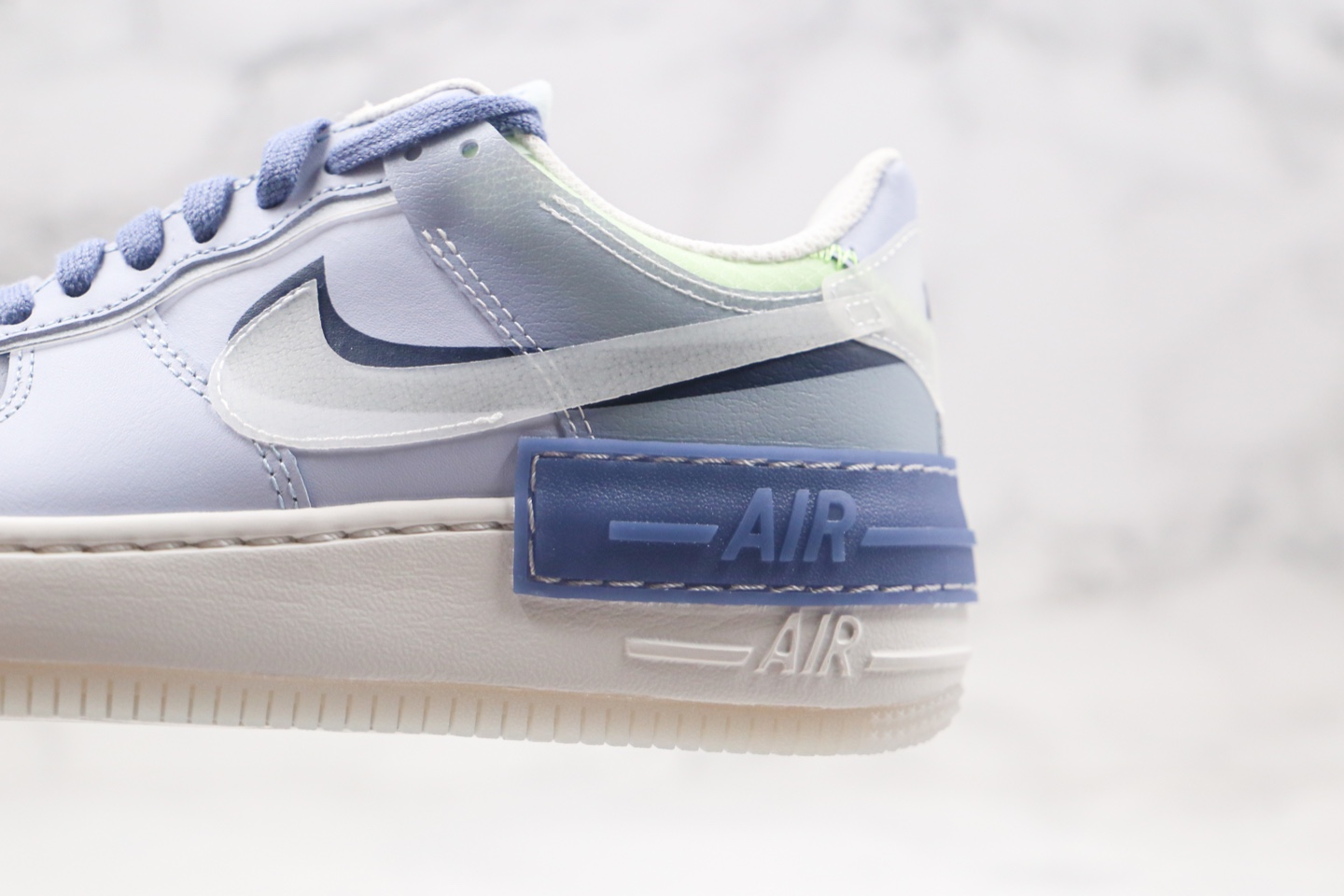 230 公司级 马卡龙 蓝紫色 射频 Wmns Air Force 1 Shadow SE'World Indigo' 马卡龙深蓝射频低帮空军一号CK6561-001