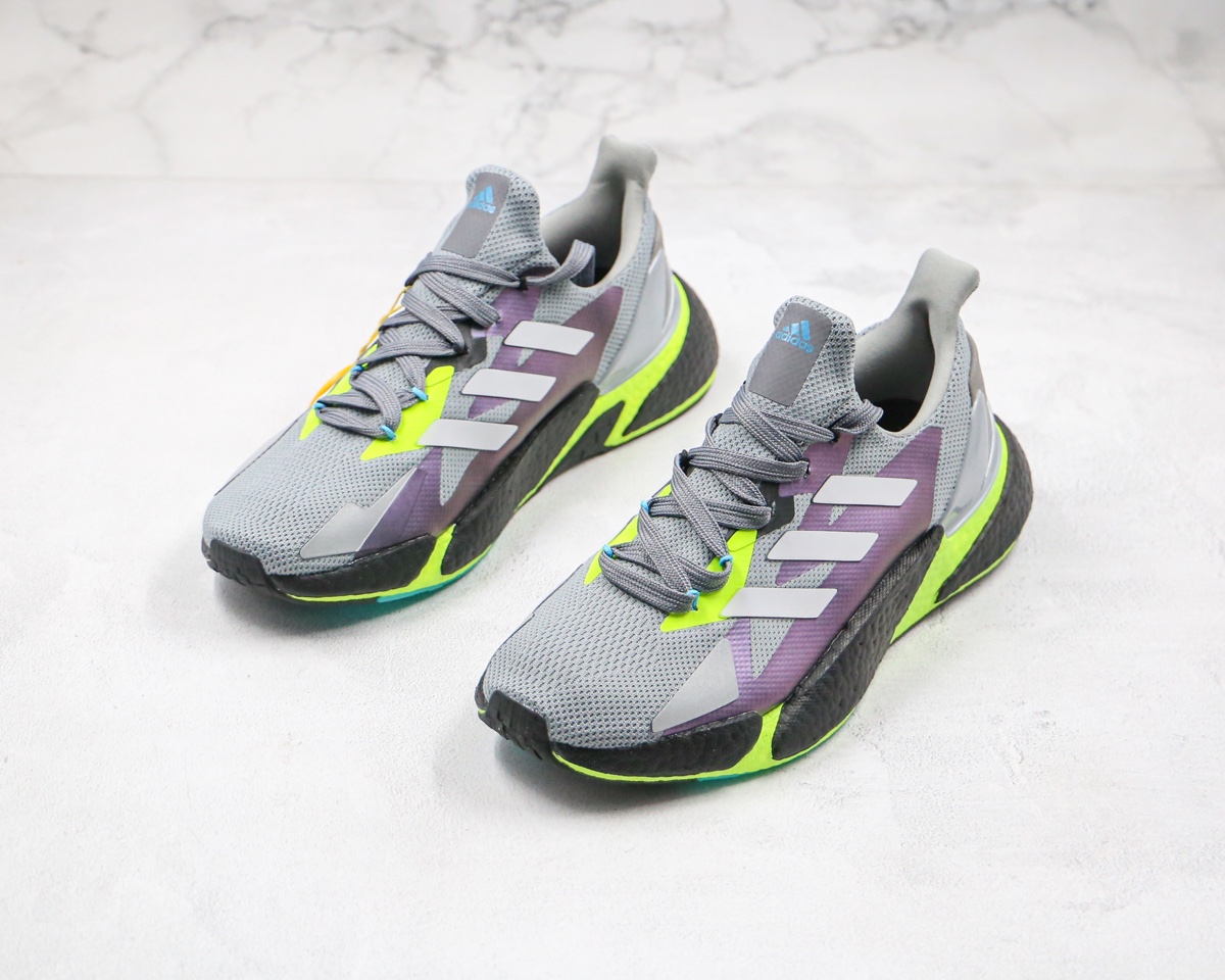 250 阿迪 真爆 X9000L4  爆米花跑鞋 Adidas  Boost 整体造型极具速度感 FW8385