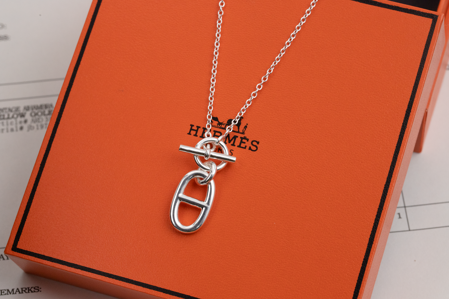 Hermes Jewelry Necklaces & Pendants Silver 925