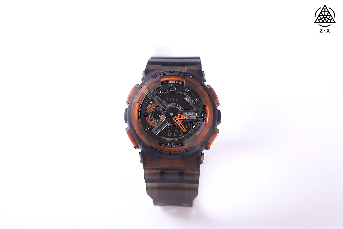 新款💰60 CASIO 卡西欧G-SHOCK 冰电之韧系列透明潮流变色手表 GA-110LS-7APRE