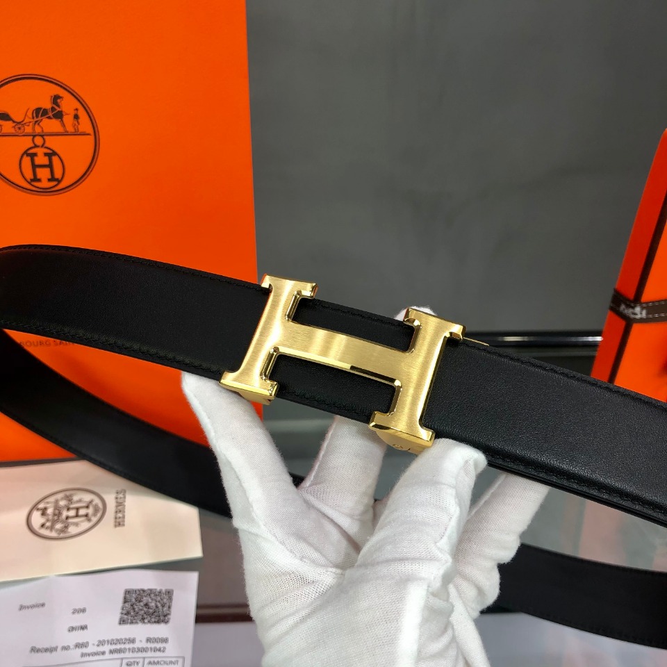 Hermes 35mm Black Leather Belt with H Buckle for Men, Double-Sided 4 o 1em8vdk7l1fh616ui158i16e51bppr