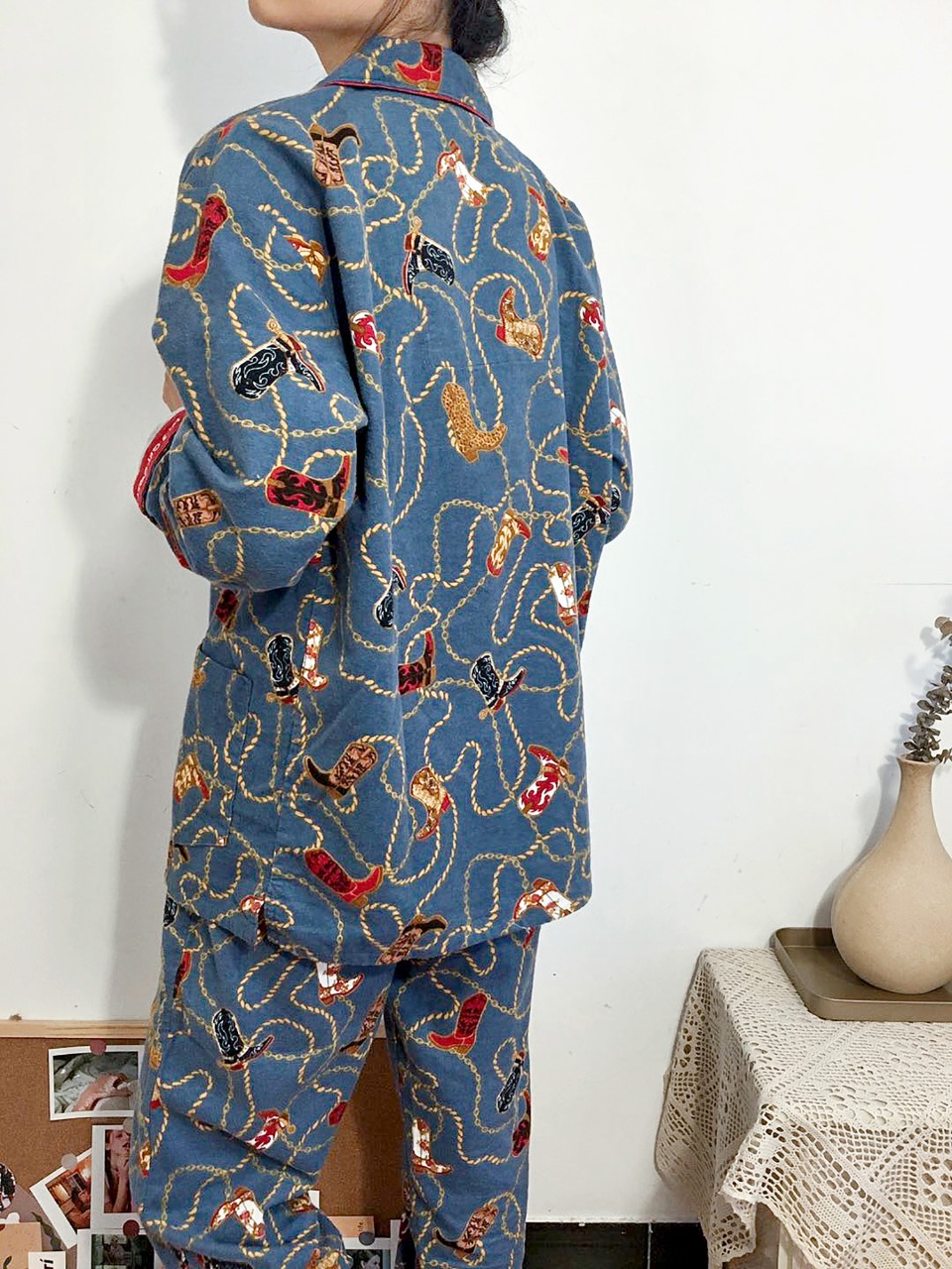 Salvage "Magic Boot" Brushed Pajama Set - Comprehensive 9
