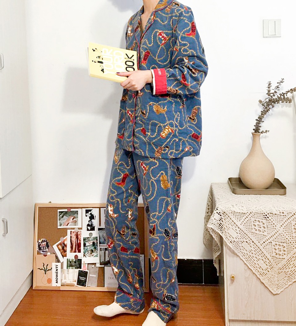 Salvage "Magic Boot" Brushed Pajama Set - Comprehensive 4