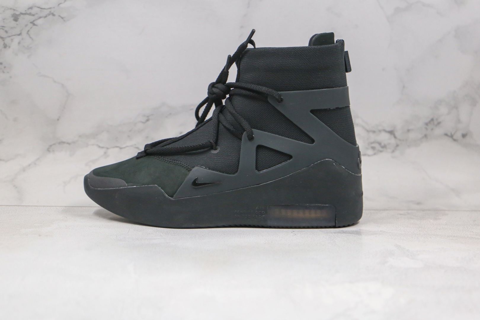 Fear of God x Nike Air Fear of God 1 High-Top Sneakers - Black 3 o 1eqggcfbs2jq1hfb10toquttc110