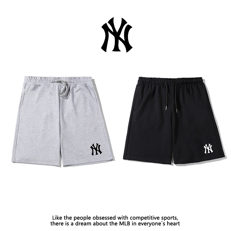 MLB Clothing Shorts Black Grey White Printing Unisex Cotton