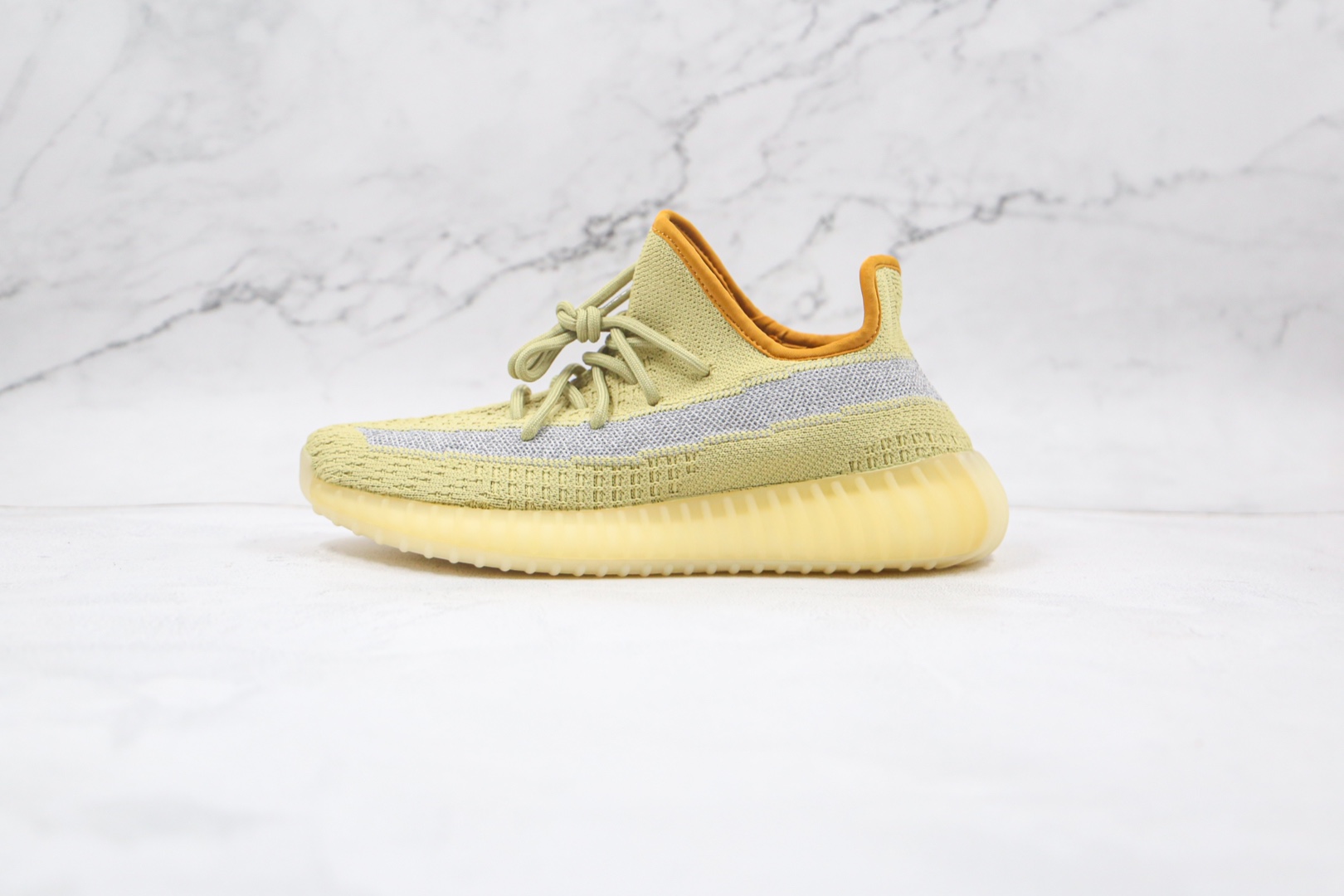椰子 350 V2 A版 香蕉侧透满天星运动鞋