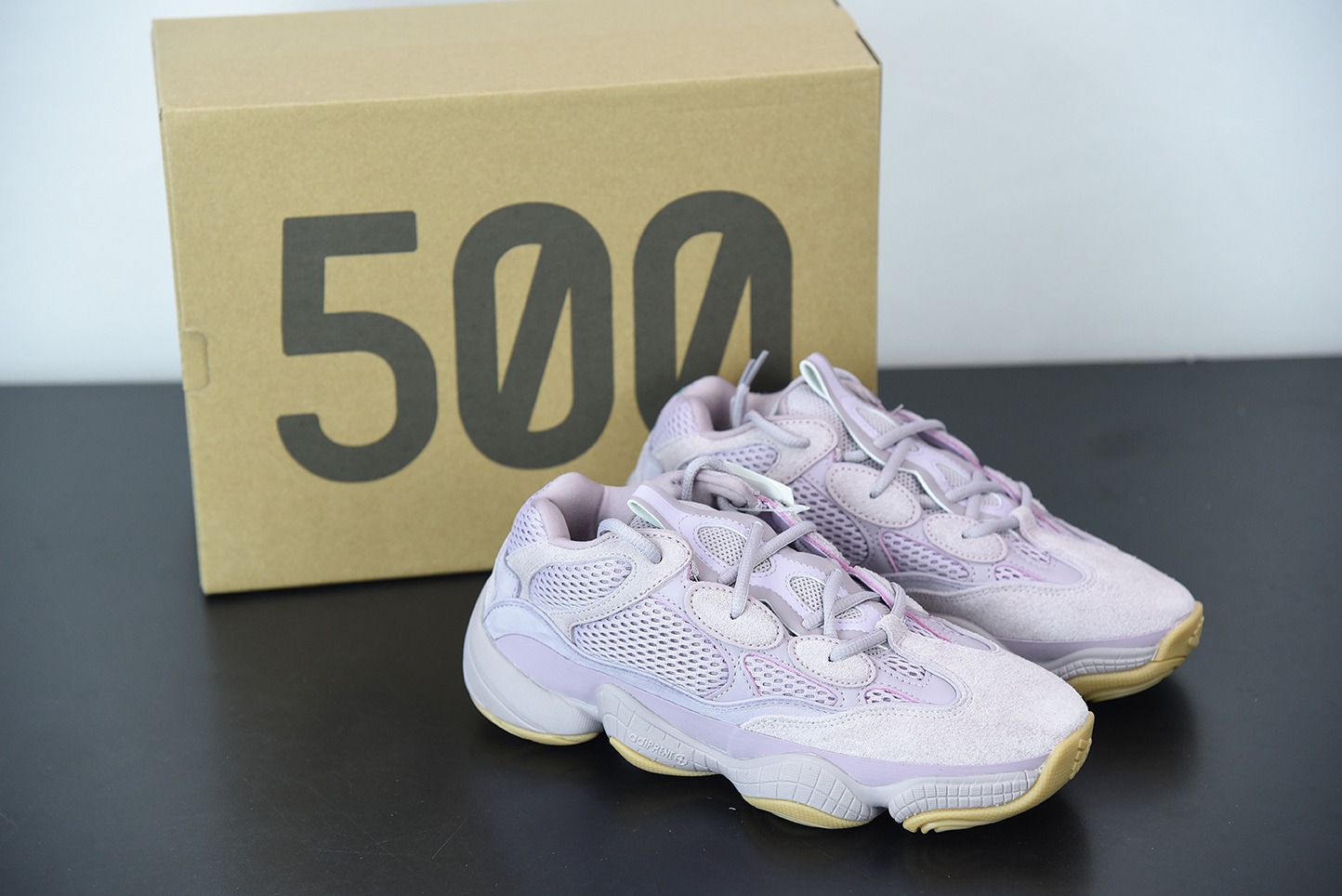 L00J6 顶级过验版  yeezy 椰子500 薰衣草 浅紫 货号：FW2656