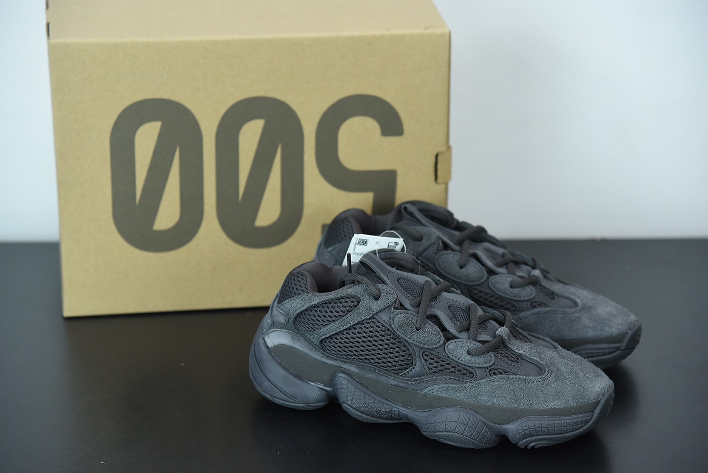 L00J6 顶级过验版  yeezy 椰子500 纯黑 货号：F36640