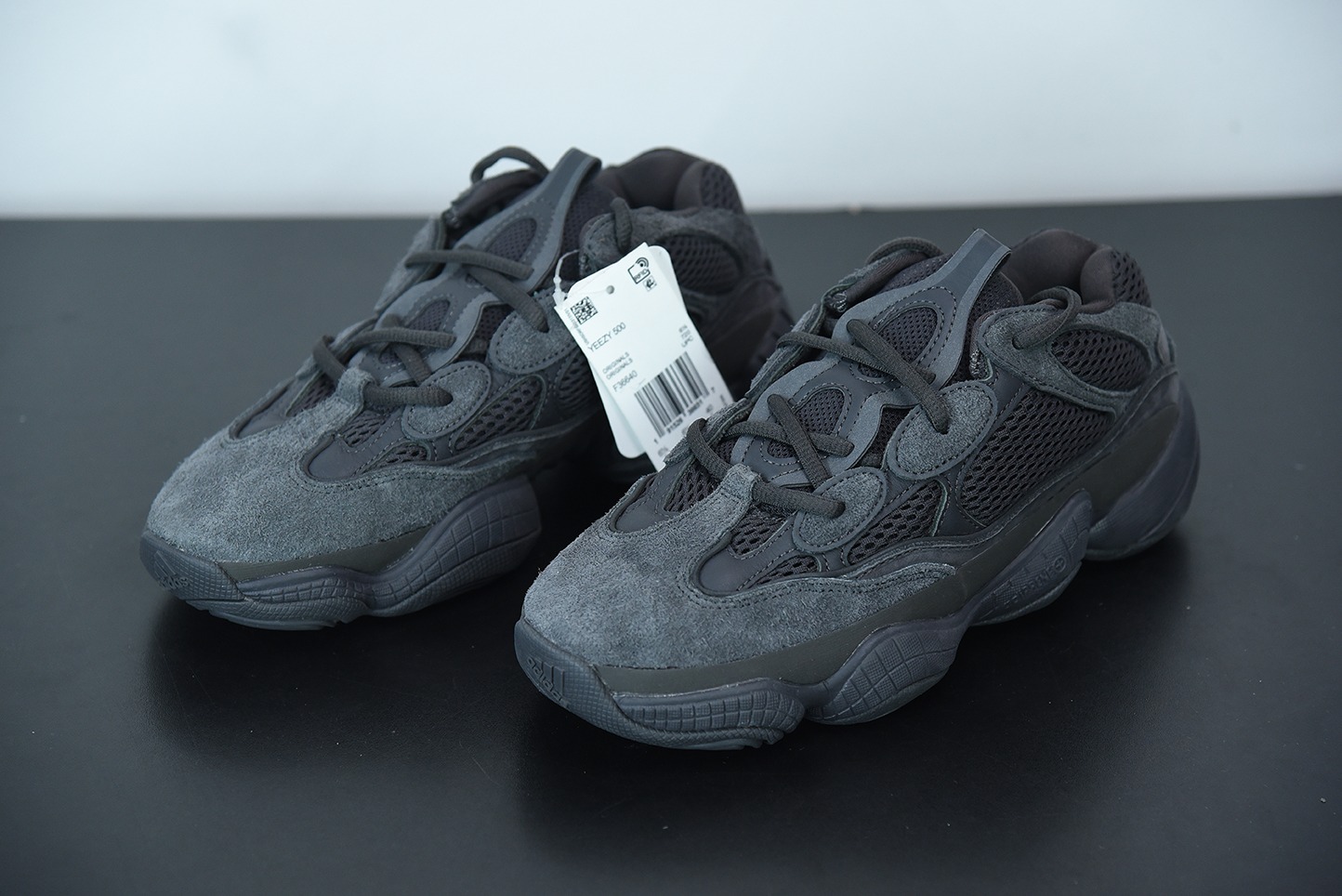 L00J6 顶级过验版  yeezy 椰子500 纯黑 货号：F36640