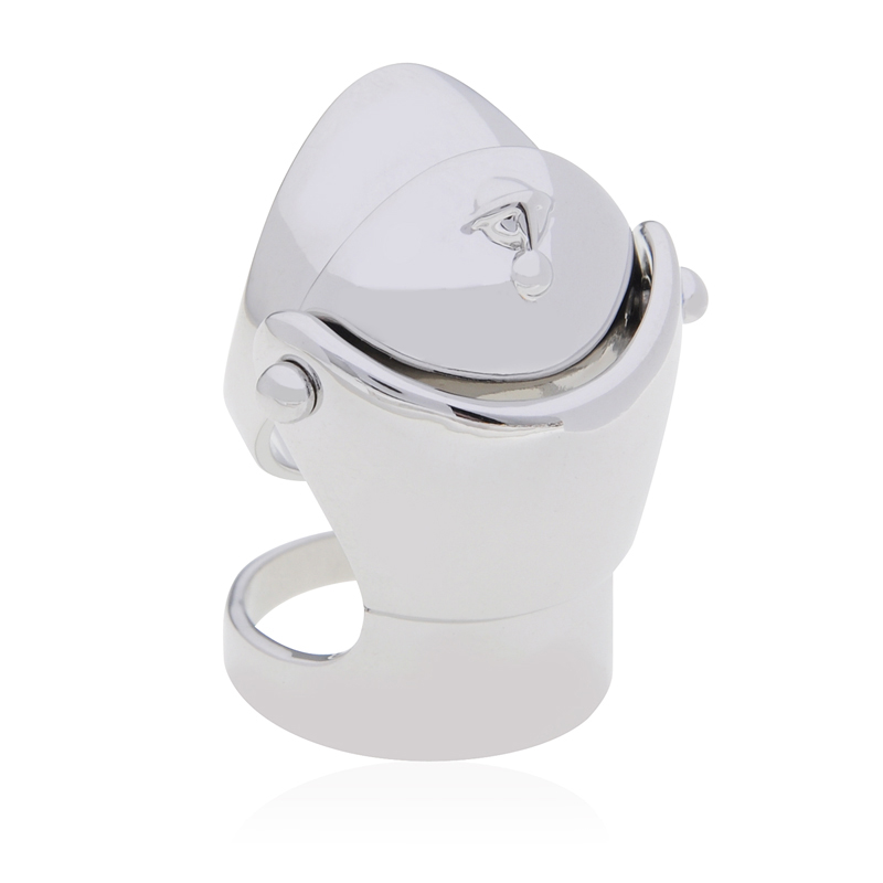 NO:103478,Queen Mother's Armor Ring Platinum, Queen Mother's Ring, ring19860909西太后盔甲戒指 白金色,西太后戒指,ring,Jewelry