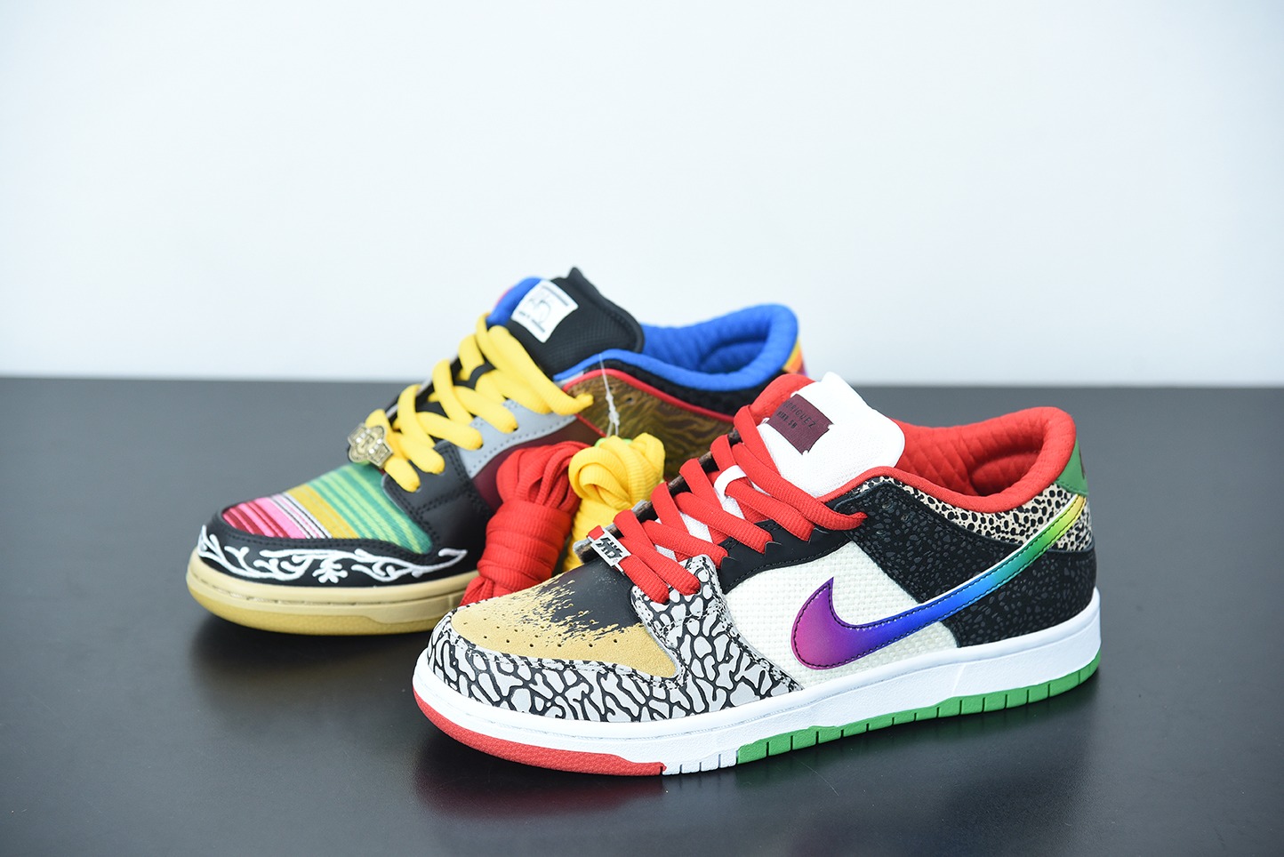 NK SB Dunk Low " What The Paul " 彩色拼接 不对称鸳鸯低帮运动鞋 货号:CZ2239-600