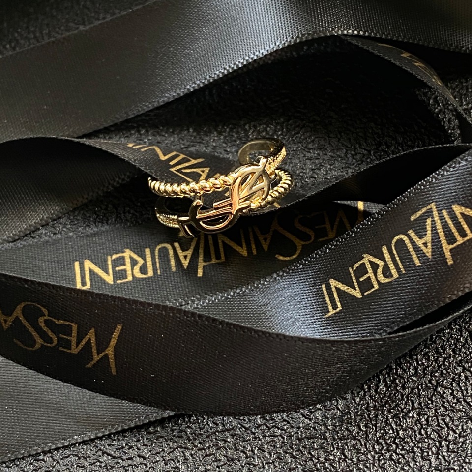 YSL New Ring--Open Ring Adjustable--Material Brass--Stamped--Gold Plated for Color Retention 14 o 1f6h1ob0i3slqntt7a1f7rpbco