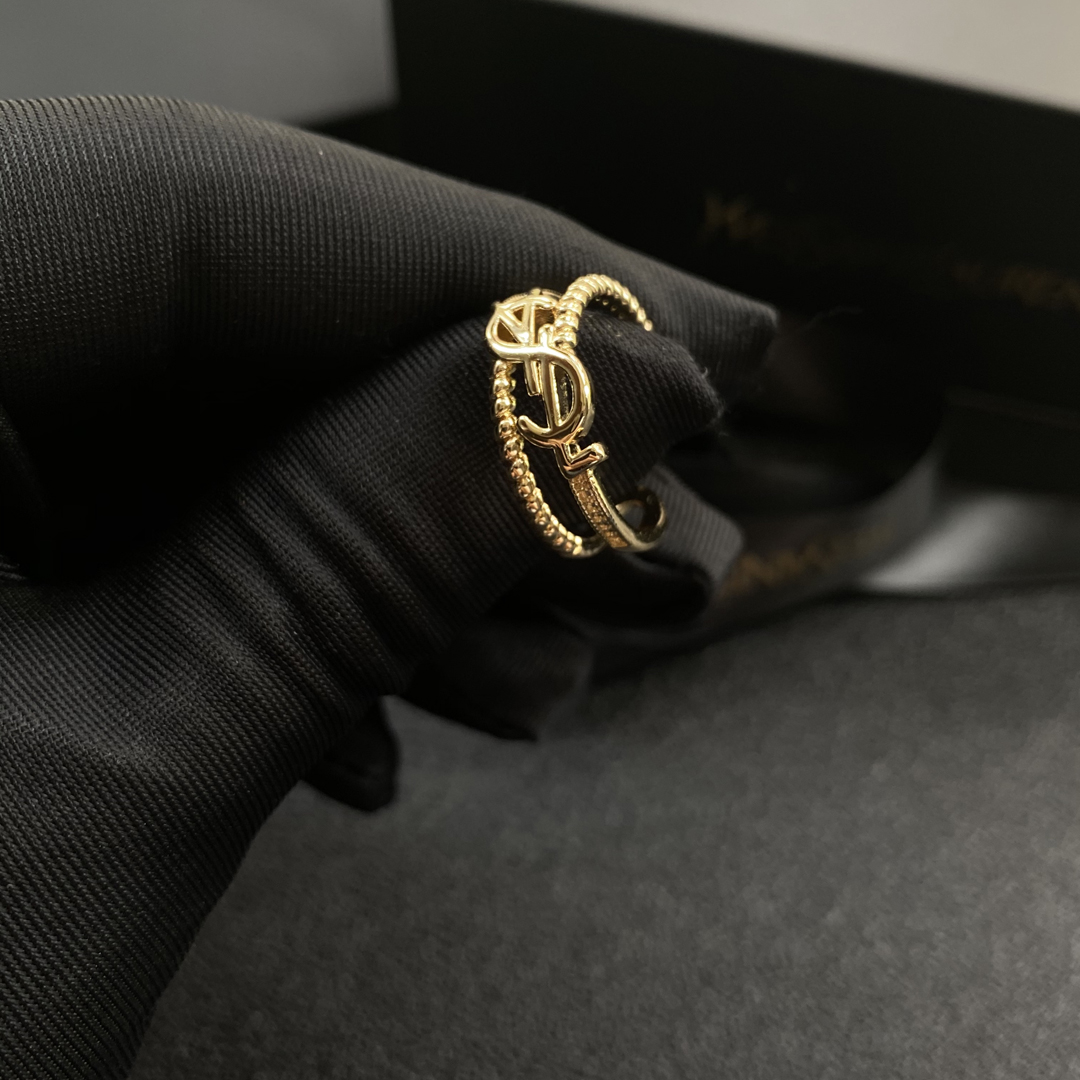 YSL New Ring--Open Ring Adjustable--Material Brass--Stamped--Gold Plated for Color Retention 11 o 1f6h1ob0jemd1rmg1o6e192c8jvr