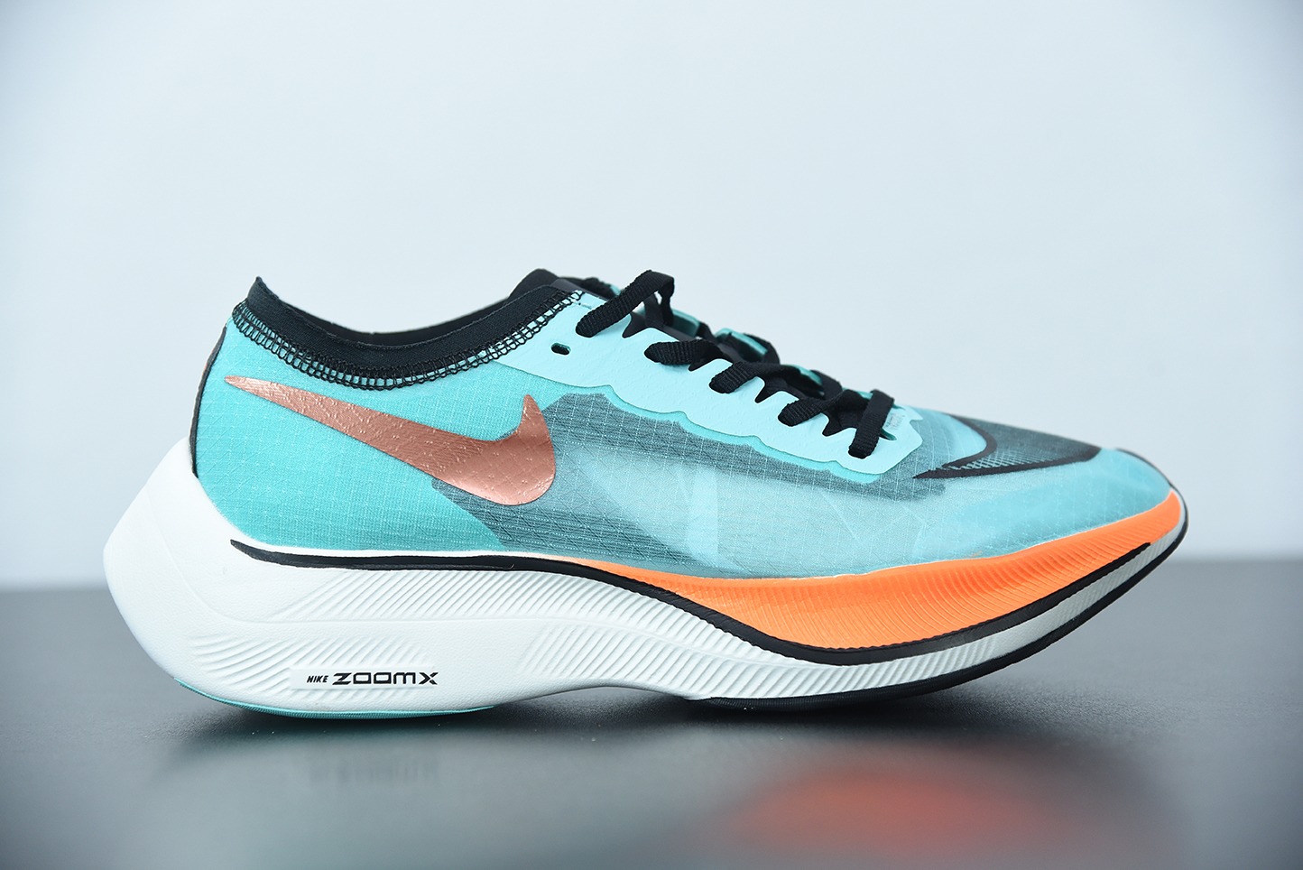 Nk Zoom X Vaporfly Next% 马拉松 半透明 网纱 蓝橙鸳鸯运动鞋 货号：CD4553-300