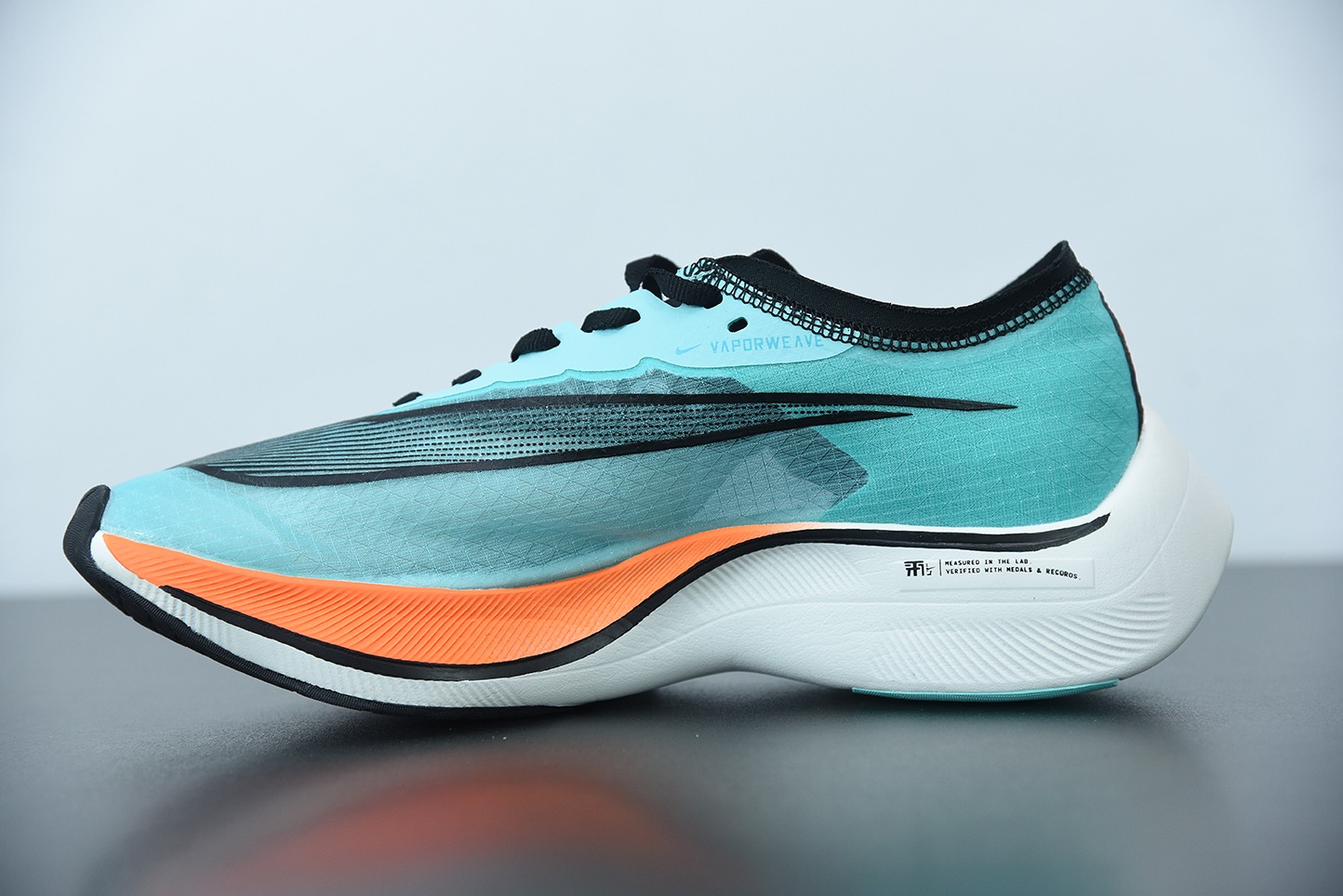 Nk Zoom X Vaporfly Next% 马拉松 半透明 网纱 蓝橙鸳鸯运动鞋 货号：CD4553-300
