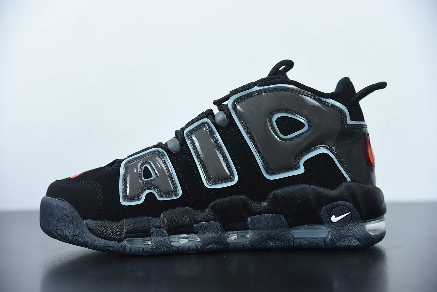 [Air Force Series]NK AIR More Uptempo Large AIR Black Blue Tear Paper Article