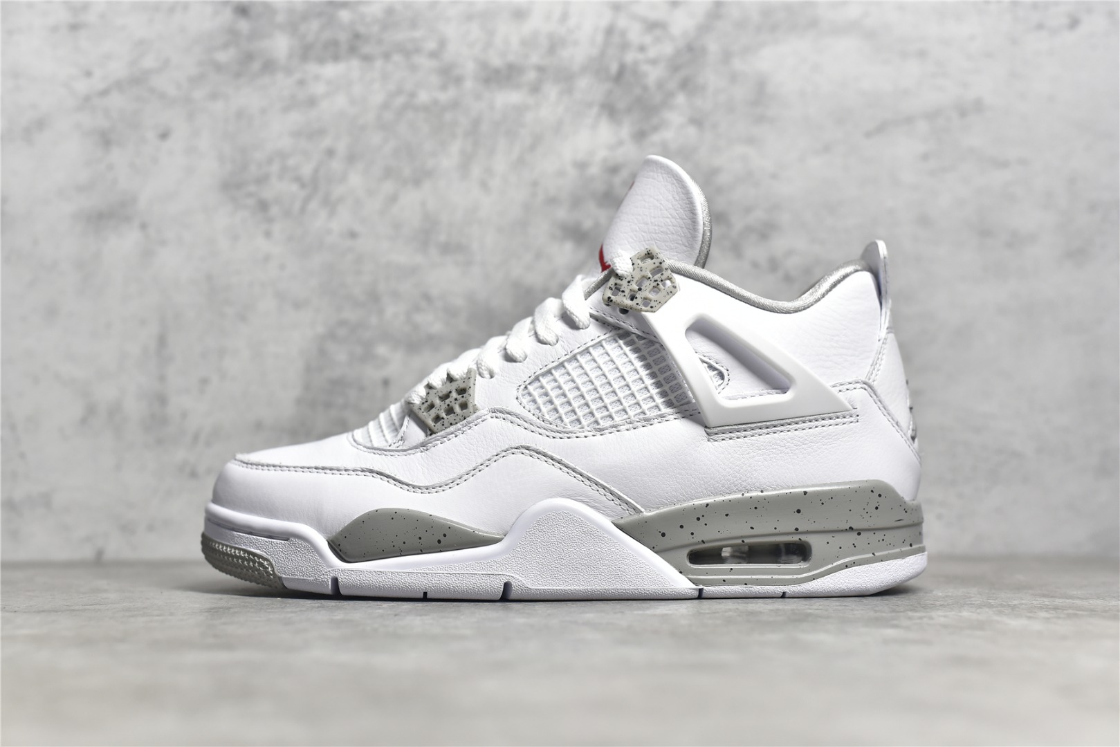 AJ4白奥利奥尺码40-47.5总裁PK版出品--AirJordan4Oreo白奥利奥灰白红泼墨CT85