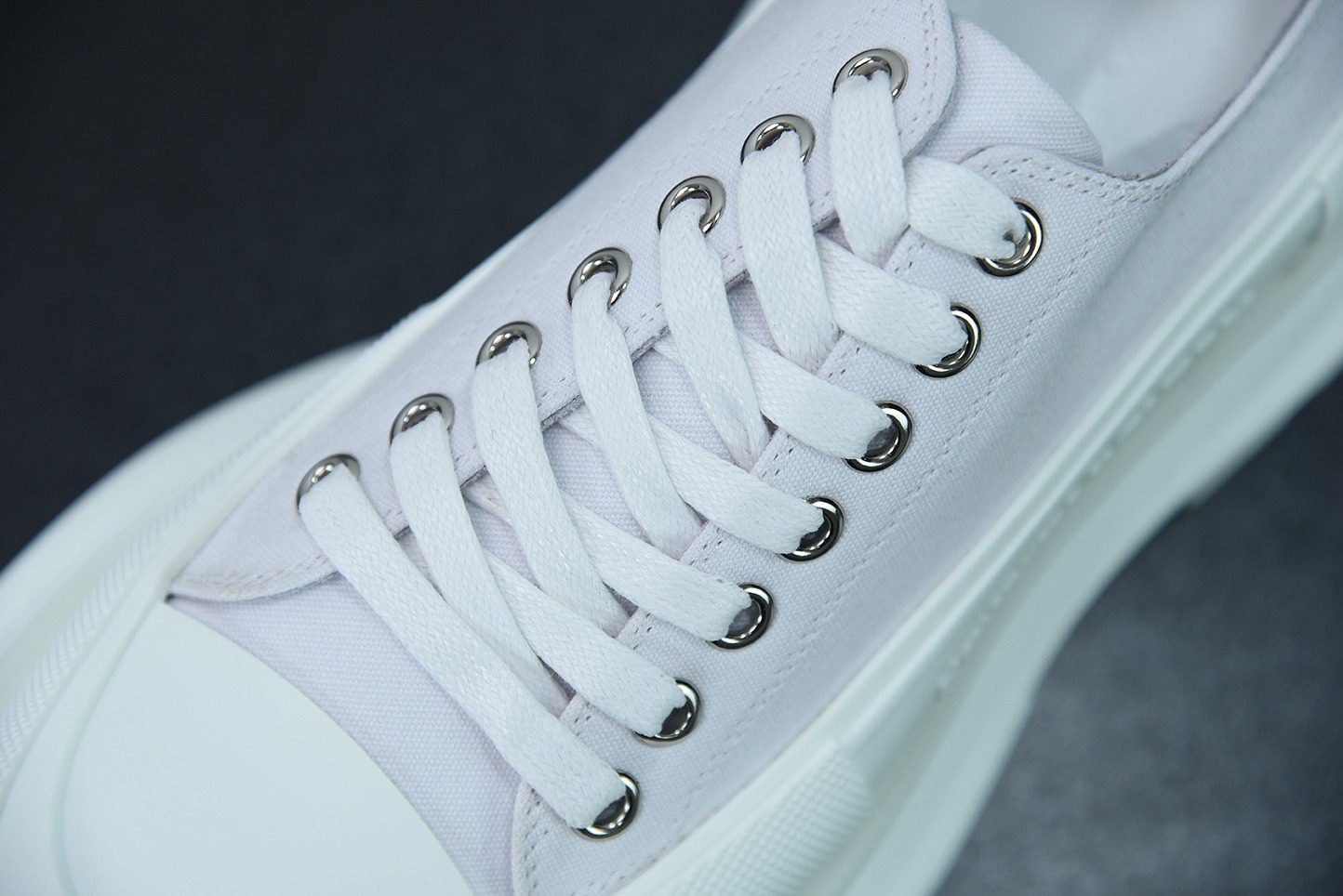 Alexander McQueen/亚历山大麦昆松糕鞋厚底增高帆布鞋Y07H5