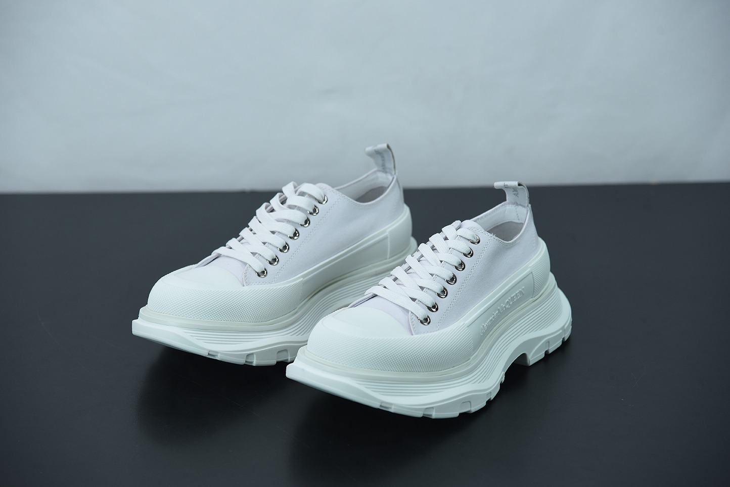 Alexander McQueen/亚历山大麦昆松糕鞋厚底增高帆布鞋Y07H5