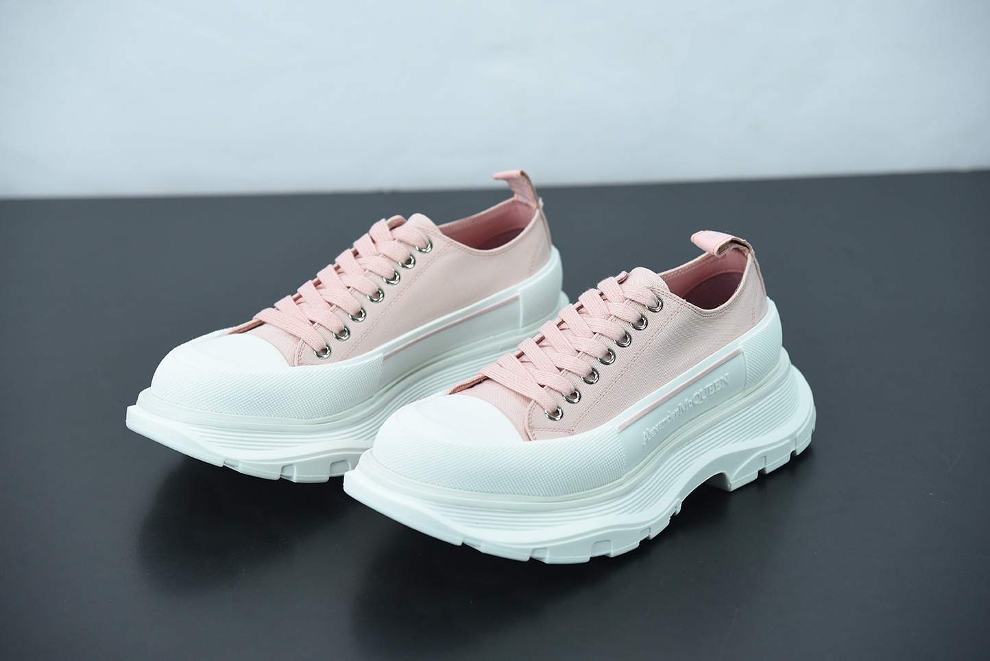 Alexander McQueen/亚历山大麦昆松糕鞋厚底增高帆布鞋Y07H5