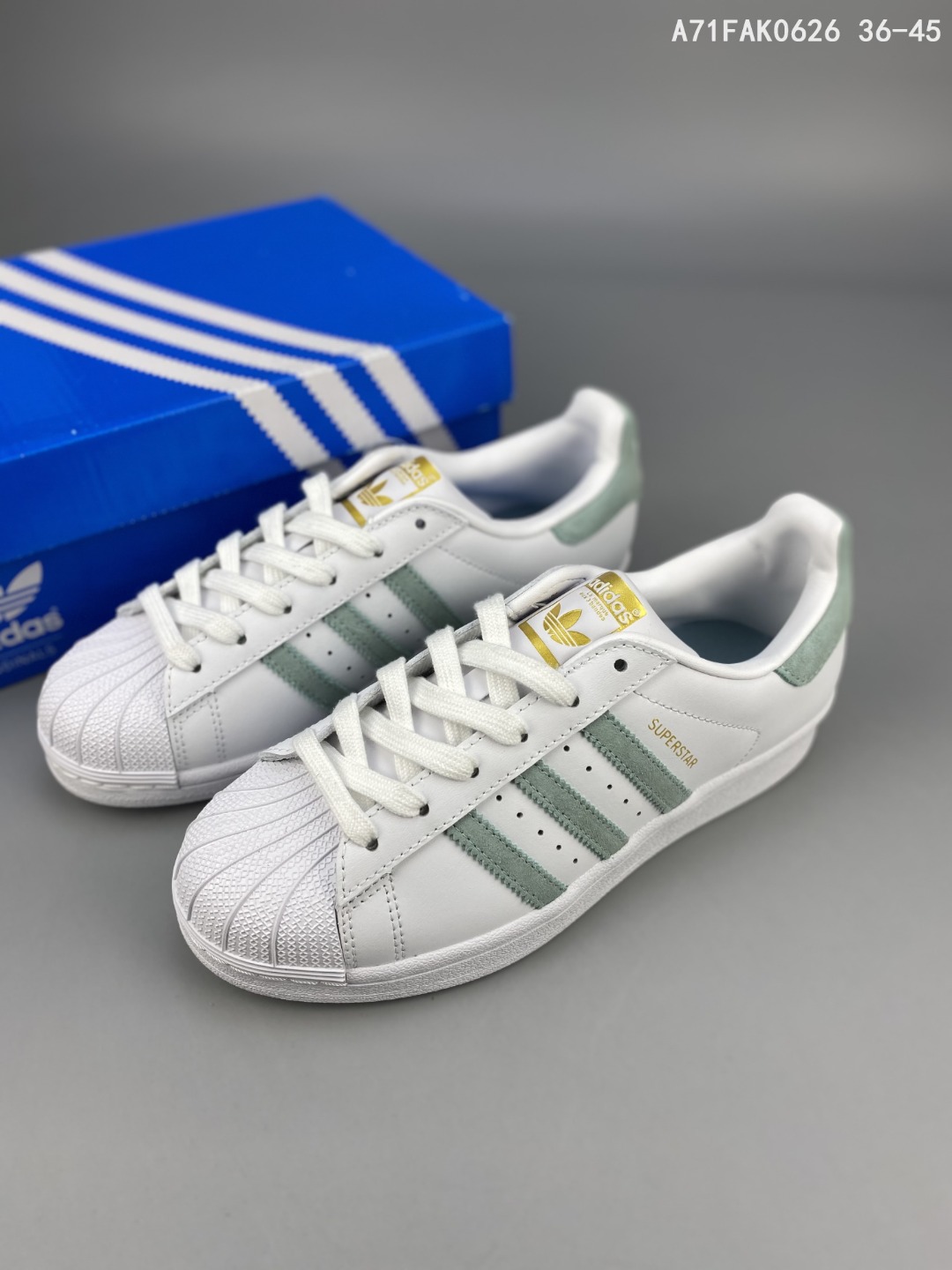 公司级阿迪达斯/ Adidas Superstar  贝壳头运动休闲板鞋采用纤维皮革鞋面材质#2020改良全包围鞋垫#正确2020版鞋底模具及扇贝头盖片货号：GP9503  #A71FAK0626_莆鞋网_莆田鞋_莆田安福_电商城市场_商贸城小镇_莆鞋网