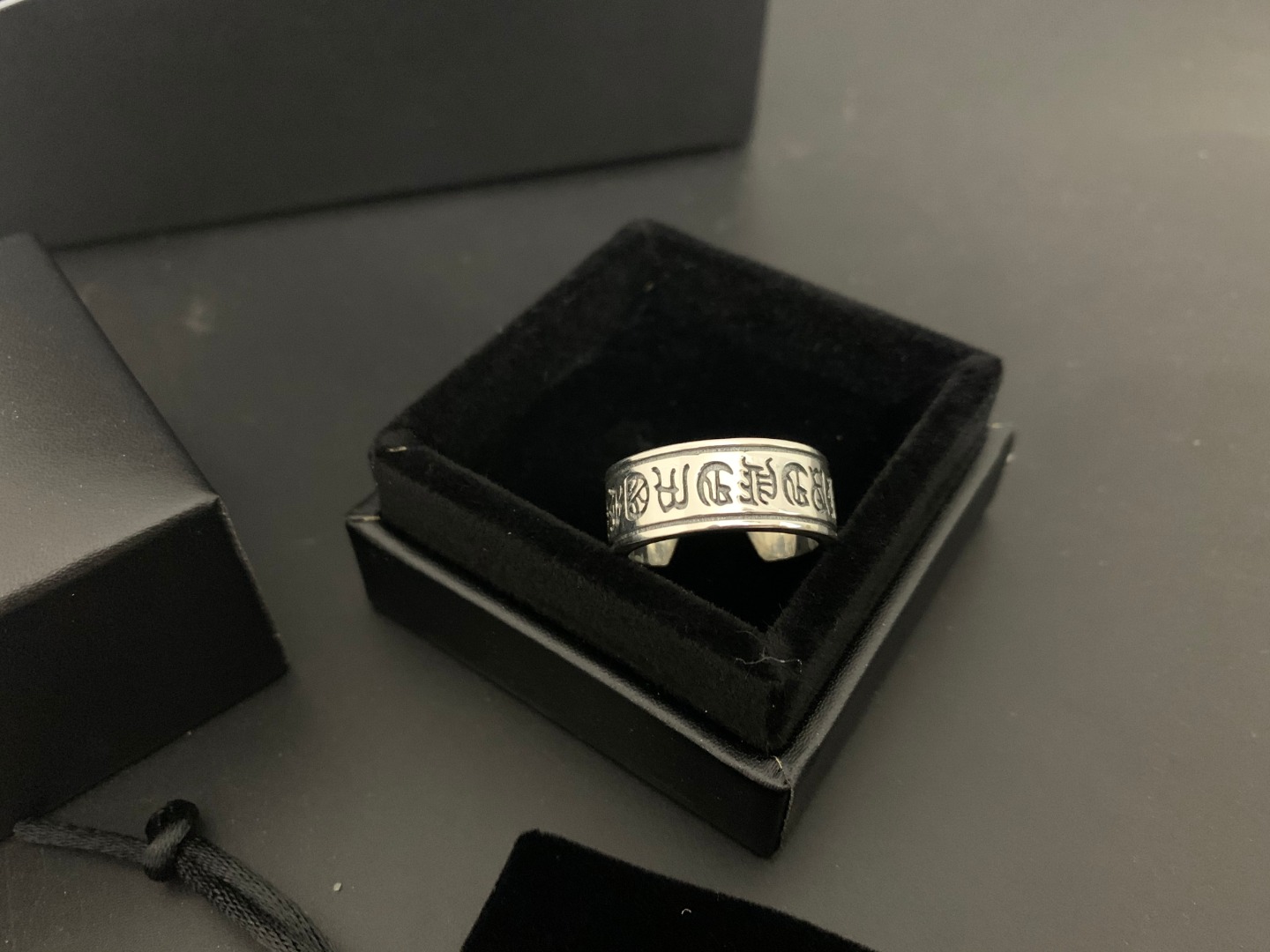 NO:589960,Chrome Hearts Chrome heart scroll open ring, jewelry boutique, chrome hearts, chrome hearts, ring19860909Chrome Hearts 克罗心卷轴开口戒指,饰品精品,chrome hearts,chrome hearts,ring,Jewelry