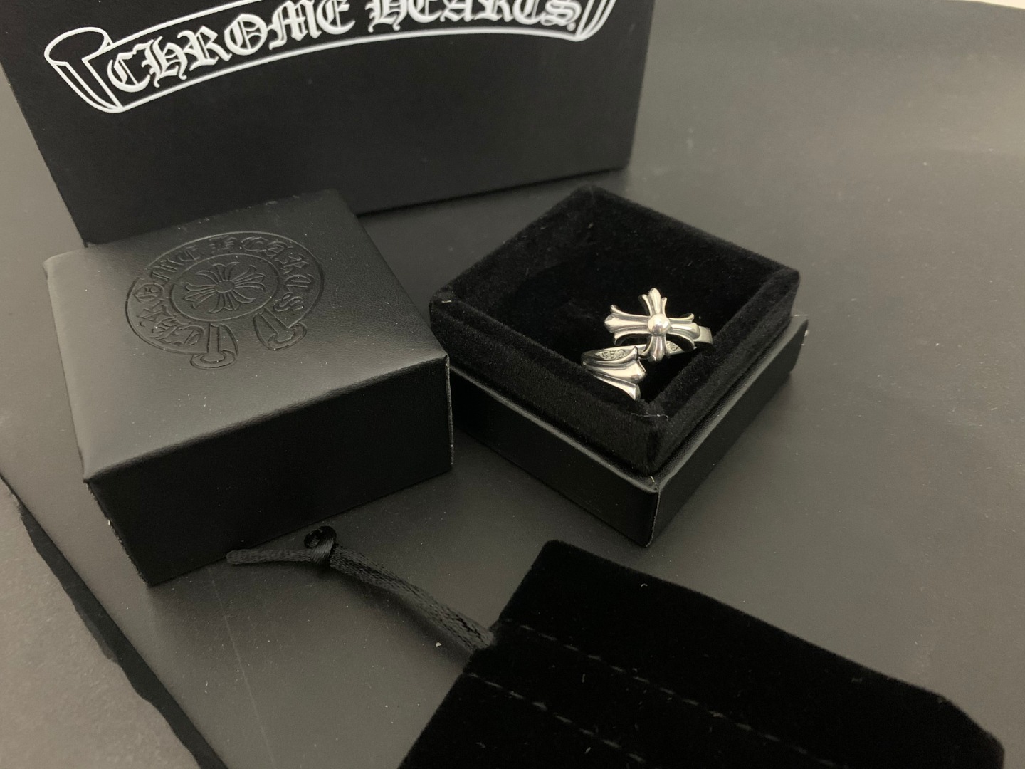 NO:589964,Chrome Hearts Cross Flower Turn Tail Open Ring, jewelry boutique, chrome hearts, chrome hearts, ring19860909Chrome Hearts 克罗心 十字花转尾开口戒指,饰品精品,chrome hearts,chrome hearts,ring,Jewelry
