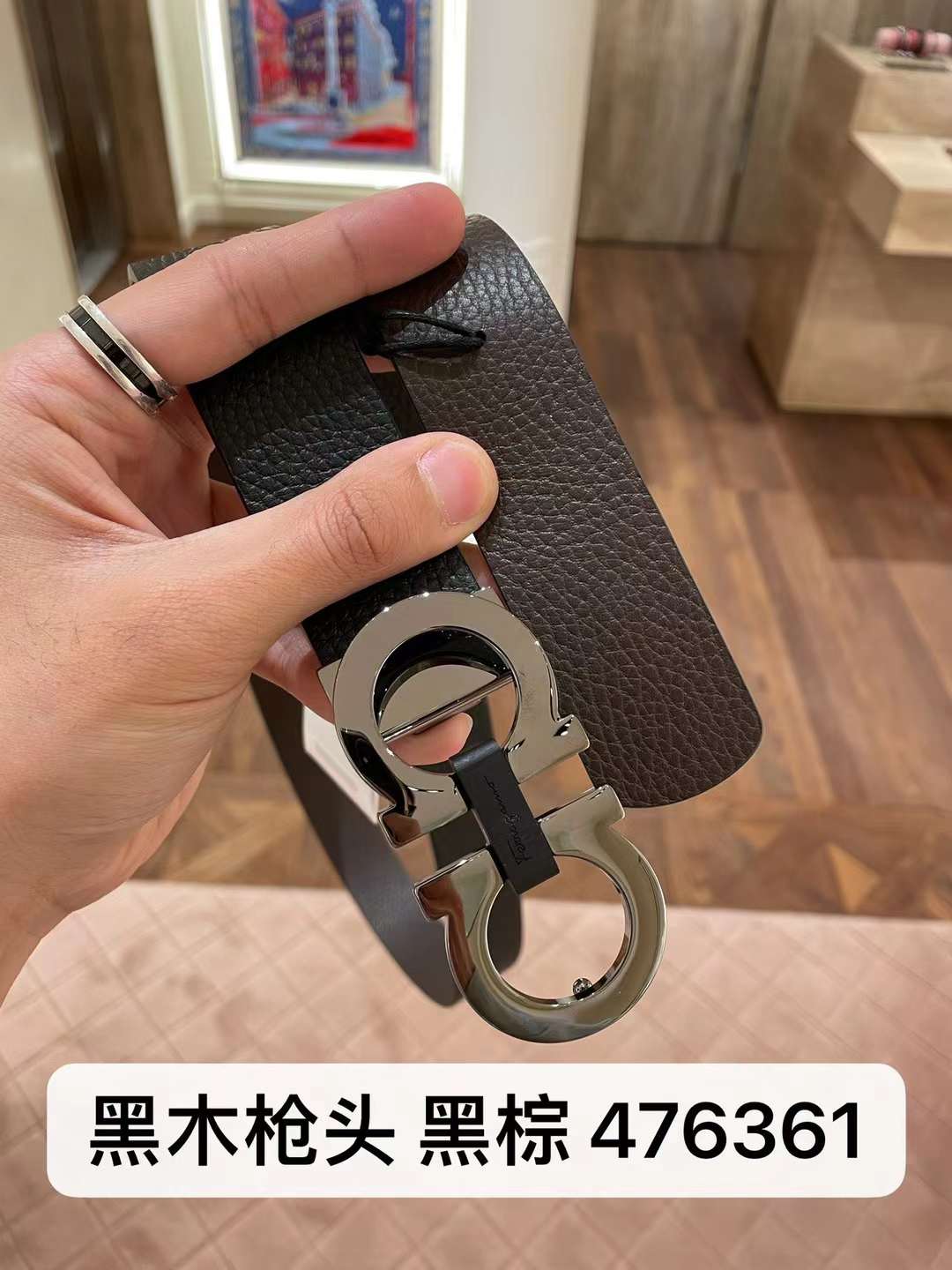 Ferragamo 国现 Ferragamo菲拉格慕 男士皮带 枪色黑棕 双面可用，可自由裁剪 尺码更合身，附件