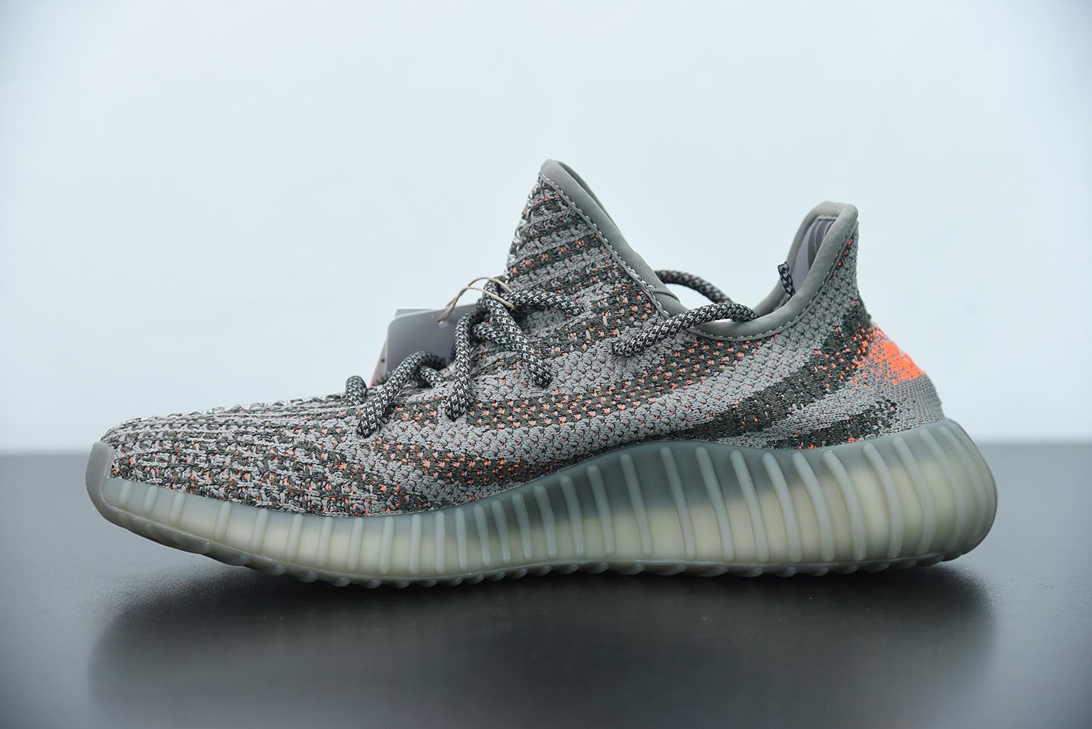 Yeezy Boost 350V2 椰子350系列 灰橘/礁石灰 满天星 椰子运动跑鞋 货号:GW1229