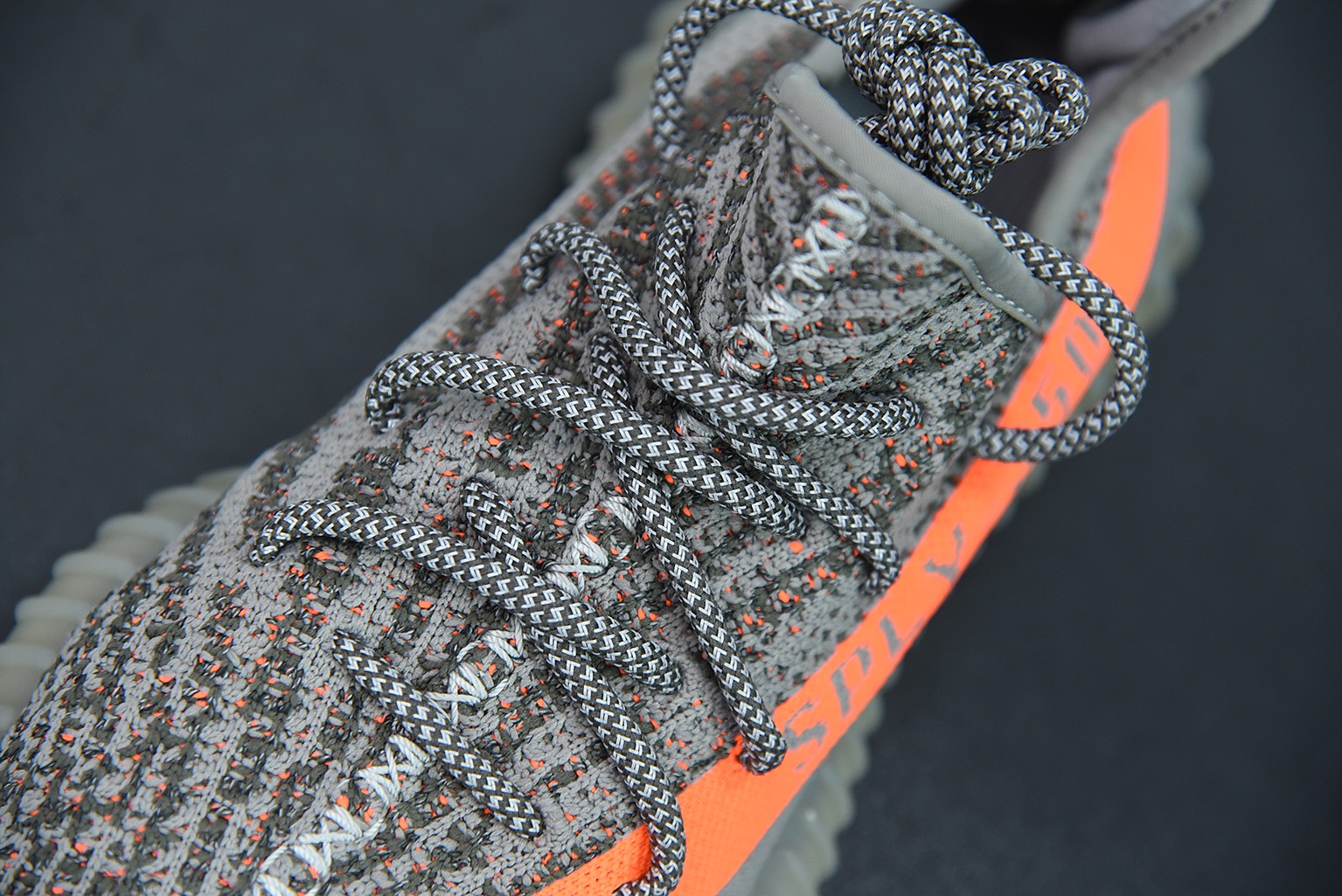 Yeezy Boost 350V2 椰子350系列 灰橘/礁石灰 满天星 椰子运动跑鞋 货号:GW1229