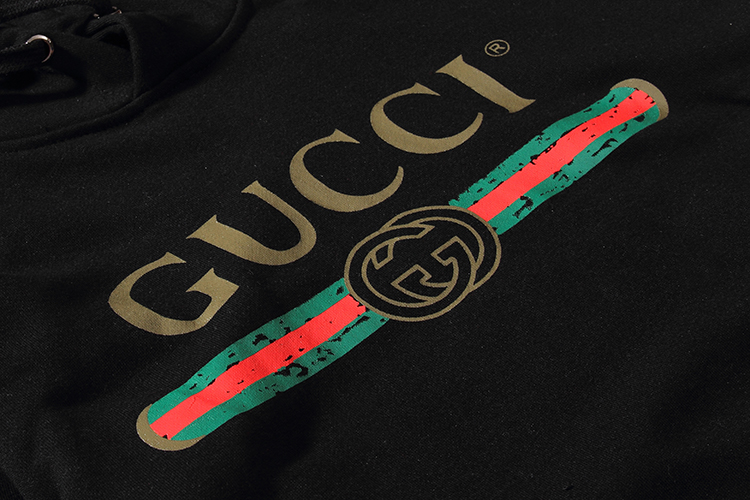 GUCCI 古驰20ss秋季新款字母情侣连帽卫衣