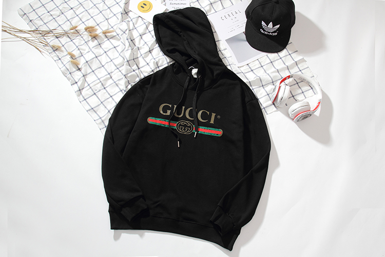 GUCCI 古驰20ss秋季新款字母情侣连帽卫衣